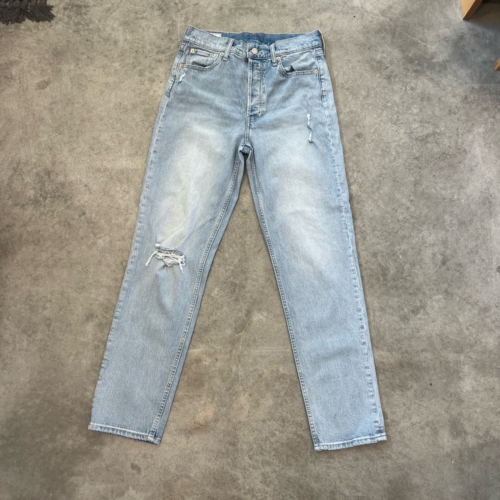 Gap High Waisted Straight Leg Jeans